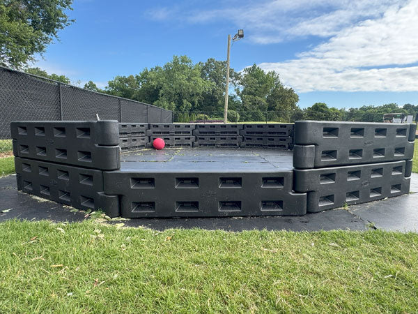 Gaga Ball pit in school field