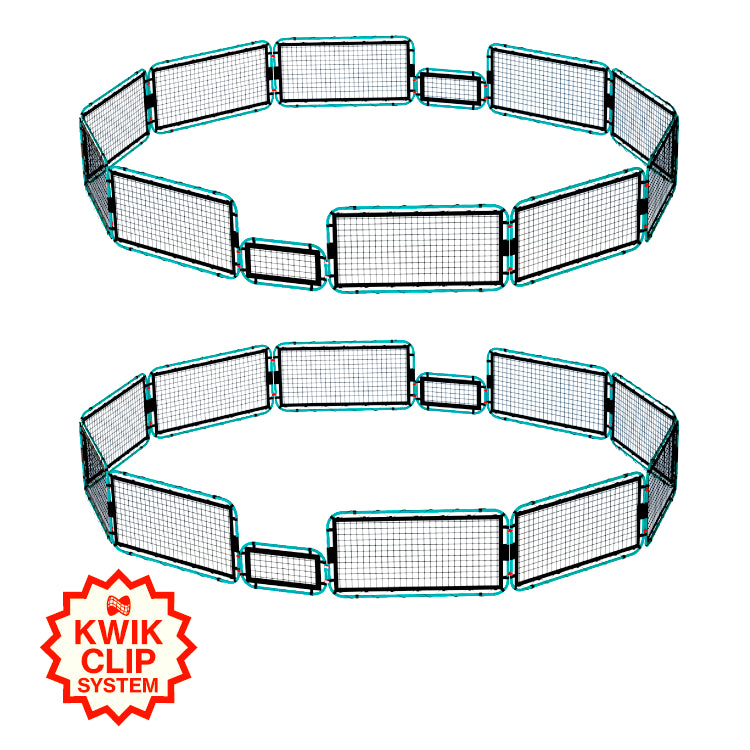 Gaga ball pit made using Infinets 20 Net Set