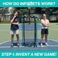 People inventing a new game with Infinets