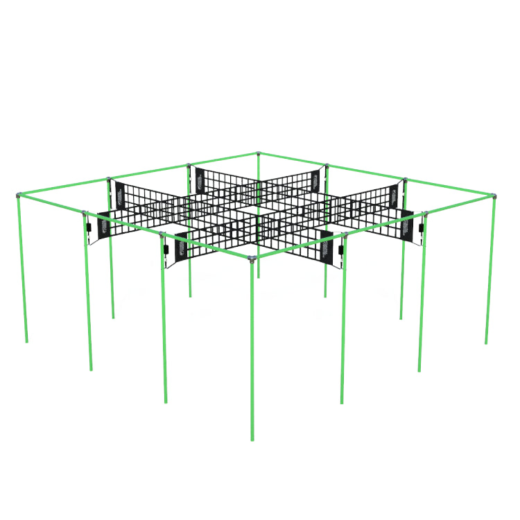 Permanent 9 Square Castle Squares in green
