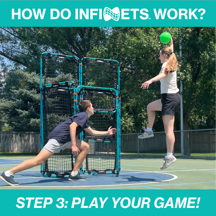 People playing the game they made with Infinets