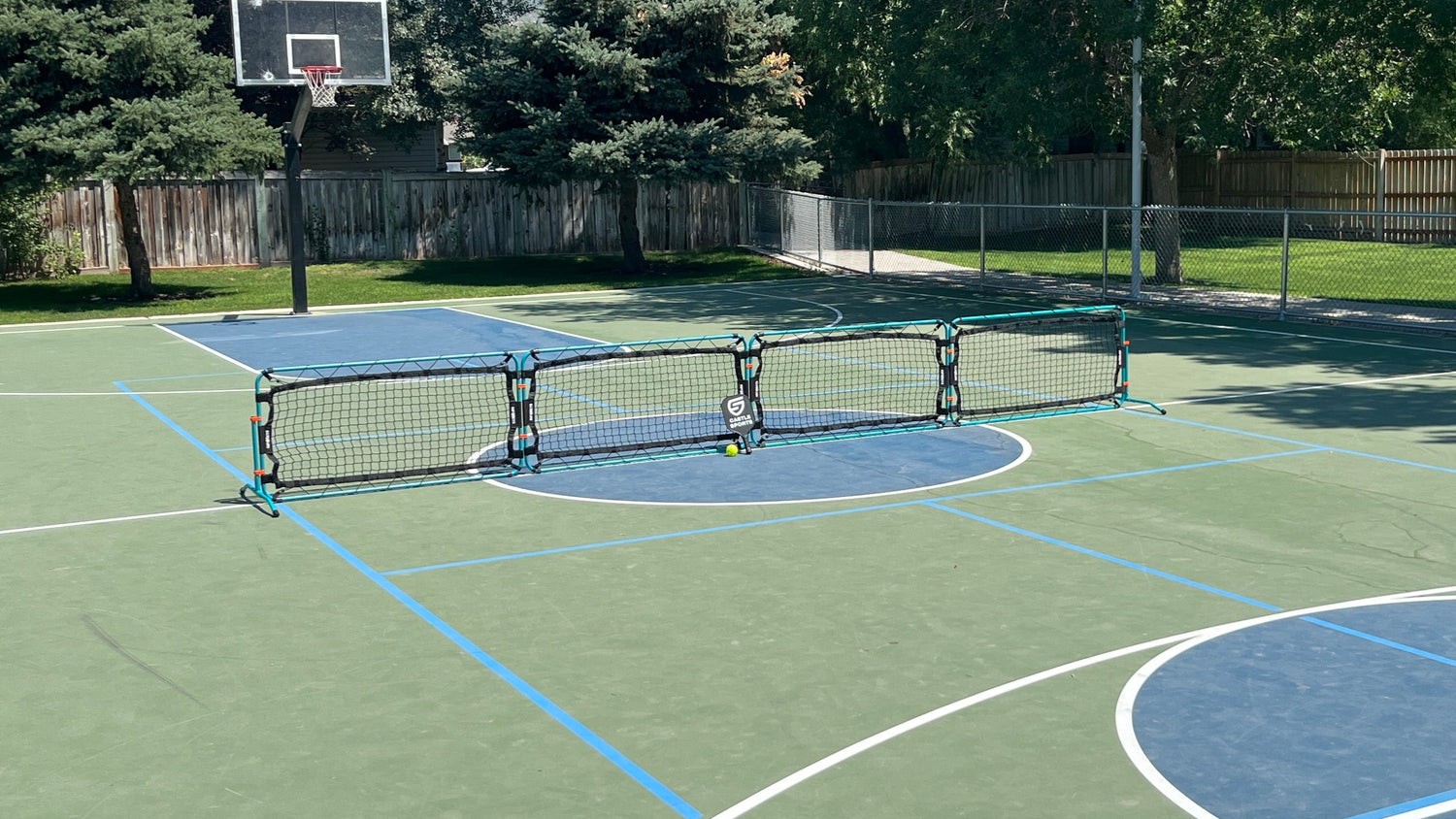 Infinets being used to play pickleball